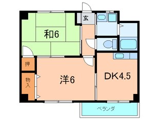 グランツ岡本Ⅵの物件間取画像